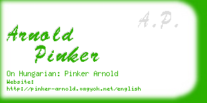 arnold pinker business card